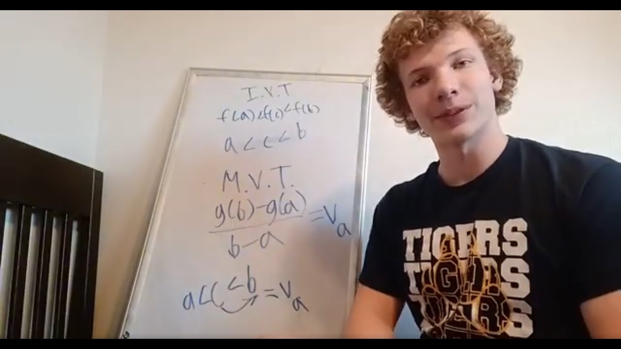 Understanding Calculus - Intermediate Value and Mean Value Theorems