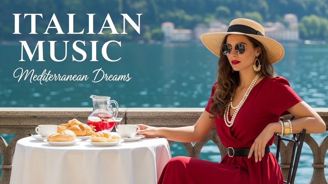 The Best 🇮🇹 Italian Music🍋 1 Hours Scenic Amalfi Coast & Lake Como Relaxation 2K