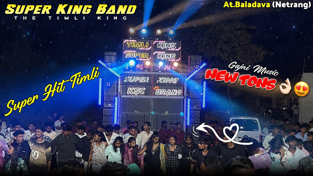 SUPER KING BAND 🥁| New Tons👌🏻😍| Gajni Music 🎶 | At.Baladava(Netrang)