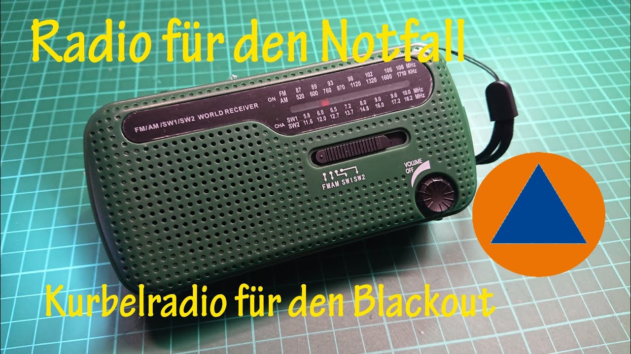 Djlla / Degen - Solar Radio mit Kurbel für den Notfall im Test