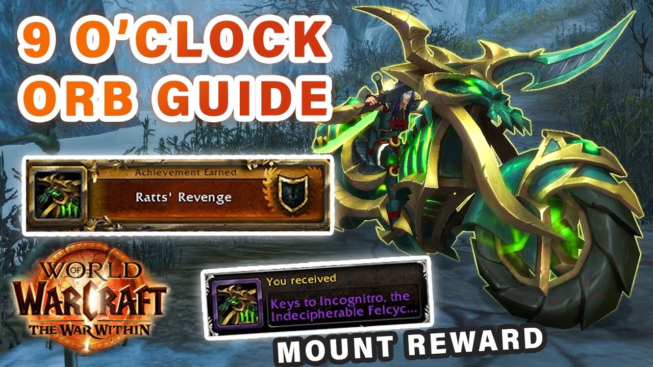 9 O'Clock Orb SOLVED | FELCYCLE Mount Reward | Code for the Encrypted Console ► WOW: The War Within