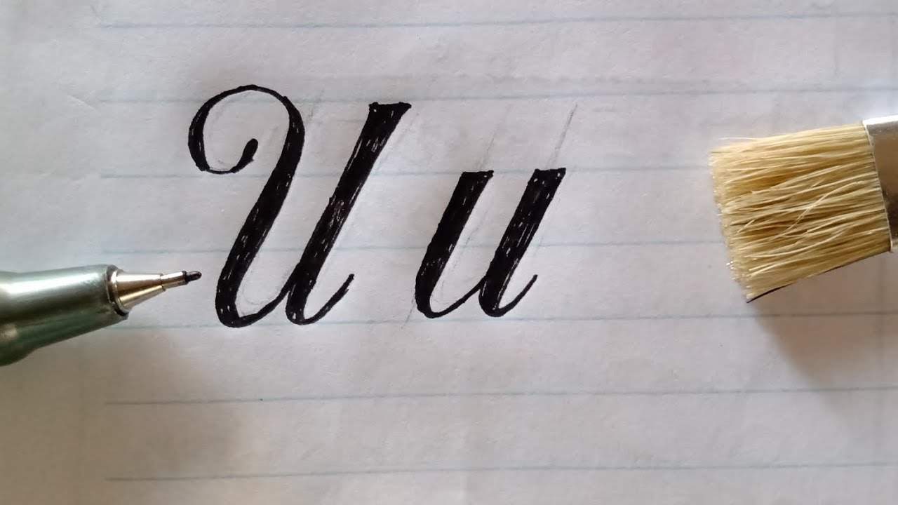 como fazer letra cursiva|AULA 21 Letra 