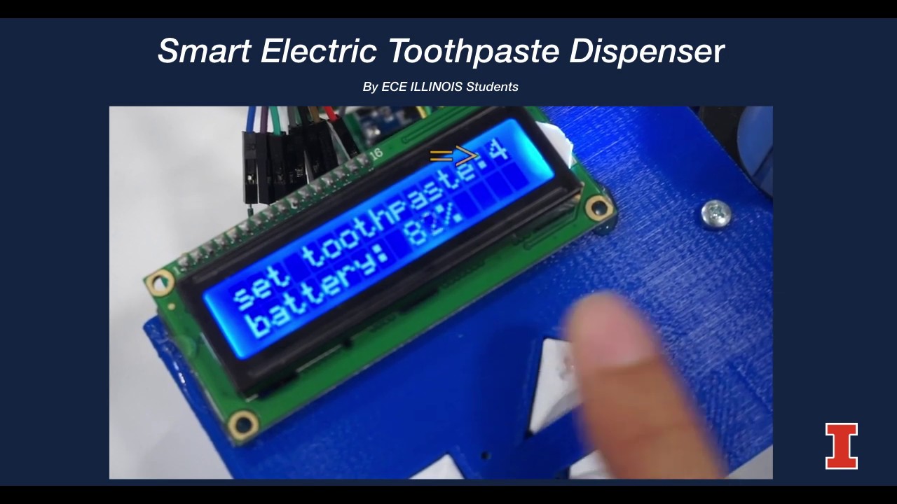 Smart Electric Toothpaste Dispenser | Senior Design Project Feature (SPR '19)