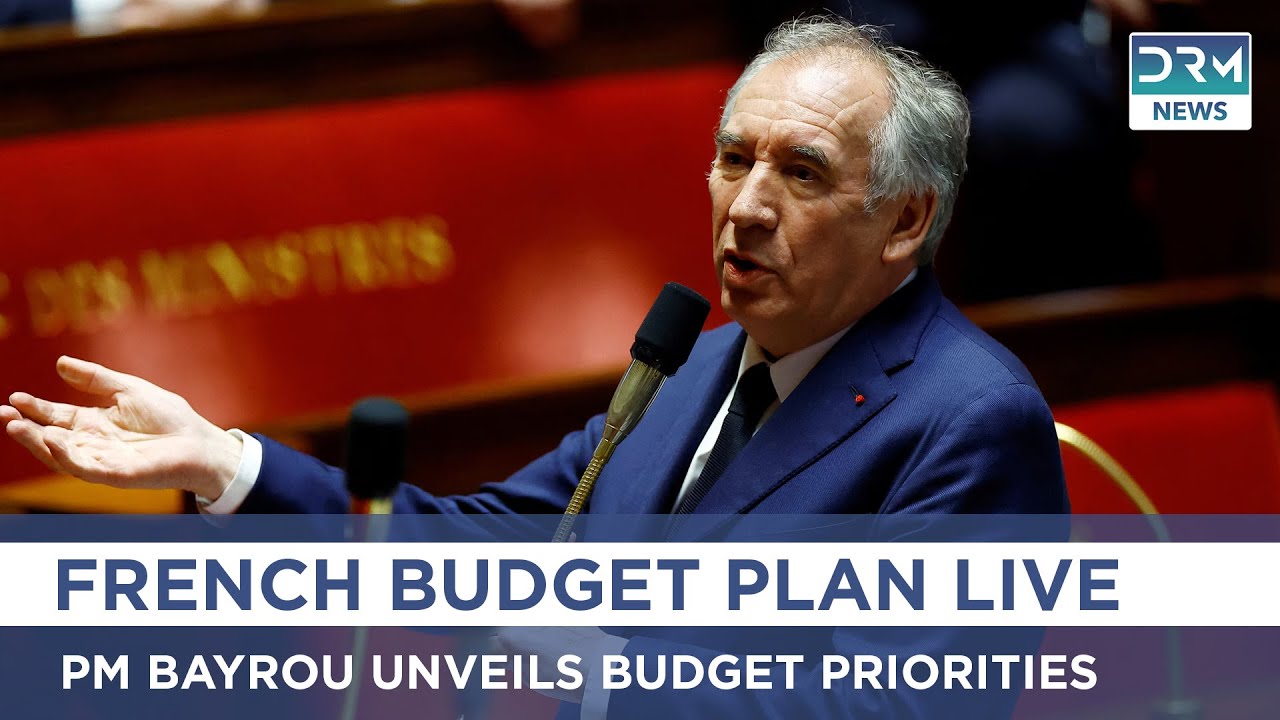French PM Bayrou Unveils Budget Priorities in Paris | LIVE | DRM News LIVE | AC1G