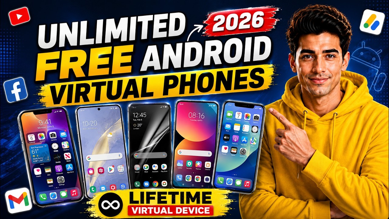 How to Create Multiple Virtual Android Devices for FREE 🔥 Lifetime Cloud Phones Online (2026)