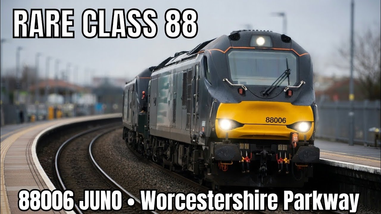 Fantastic Railway Action! Nuclear Flask Train + Class 37s at Worcestershire Parkway