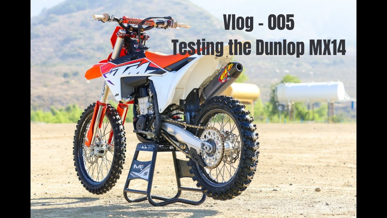 Vlog - 005 Testing the new Dunlop Mx14 at Fox Raceway