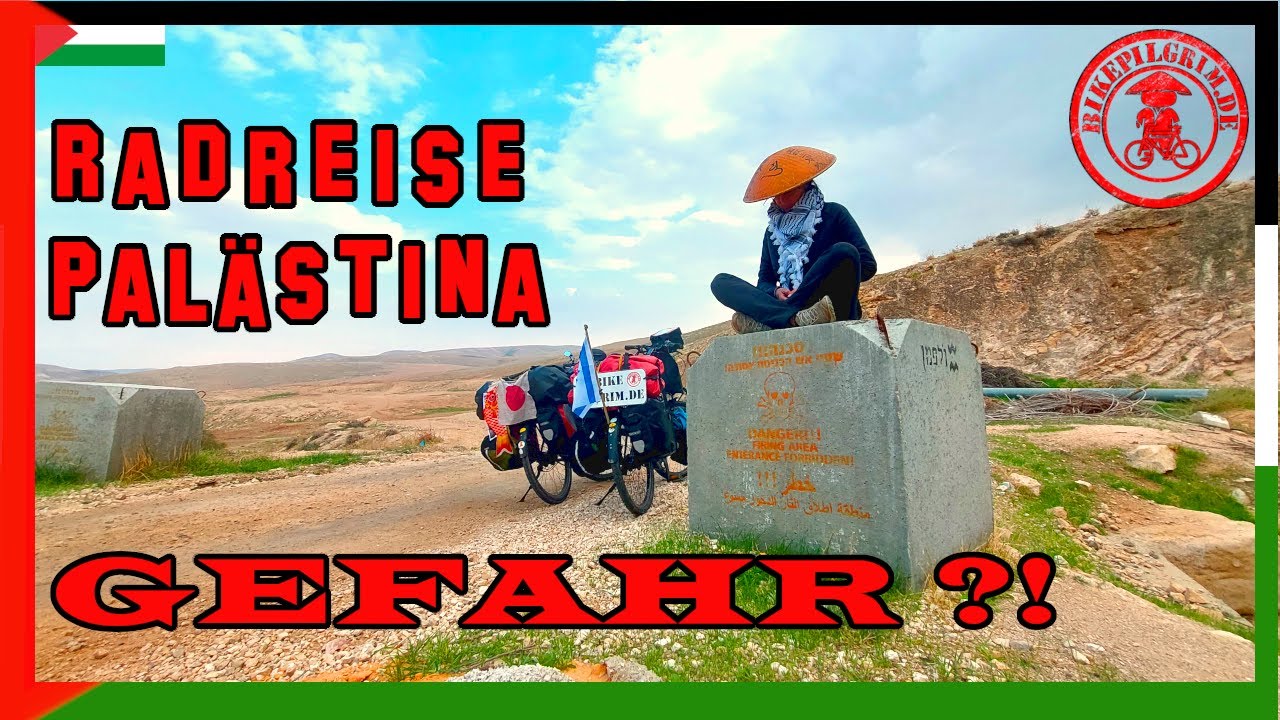 🇵🇸50 - Fahrrad-Weltreise 🚲🌍 #bikepacking #palästina - Gefahr ?! Wüste Nabi Musa & Wadi Al-Qelt