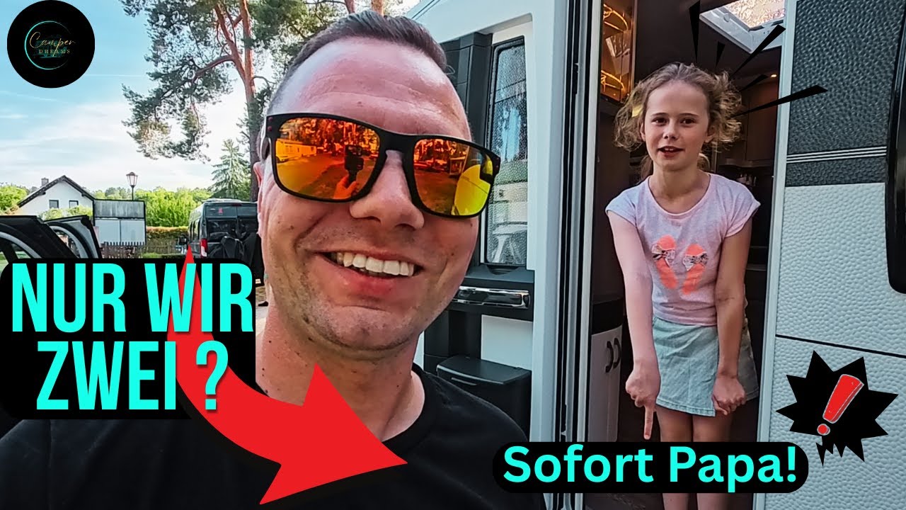 Camping-Chaos mit Papa & Tochter! Wohnwagen-Camping zu zweit. Hobby Prestige 560 WLU