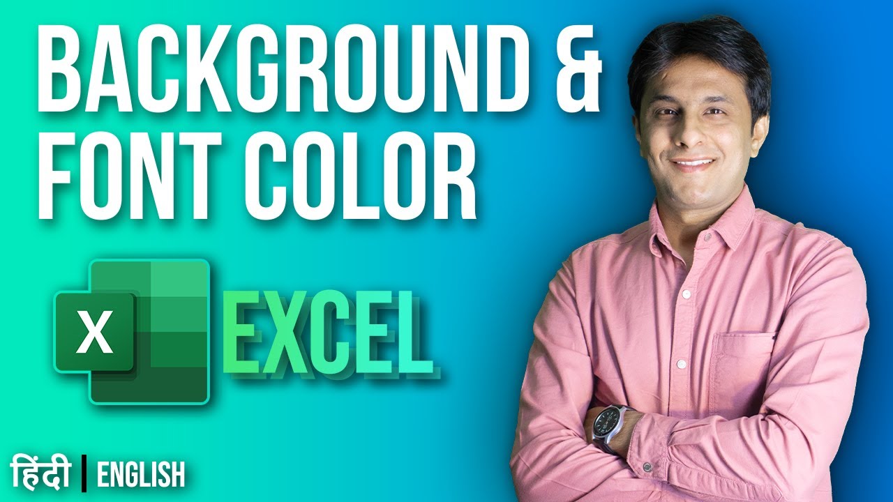 3.2 Background and Font Color | Excel tutorial for Beginner 2022 | Hindi - English by Pavan Lalwani