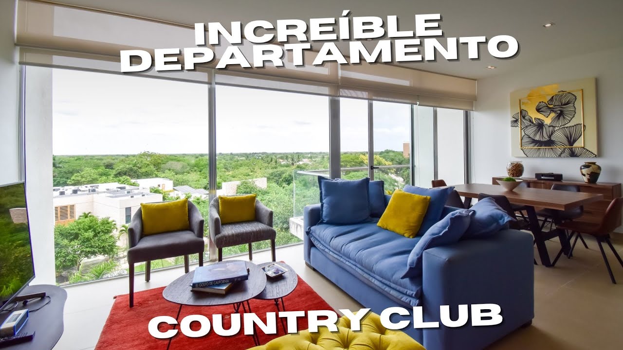 DEPARTAMENTO en venta EN LA ZONA MÁS EXCLUSIVA de MÉRIDA YUCATÁN ¡El YUCATÁN COUNTRY CLUB!