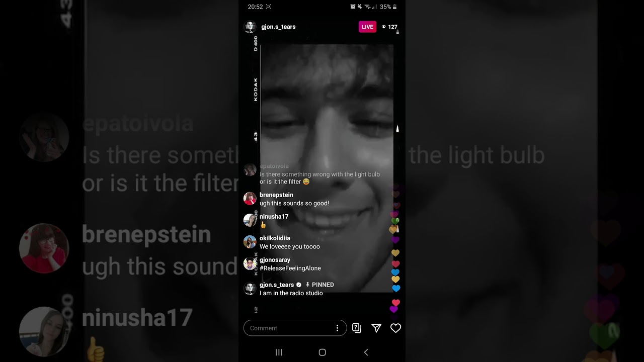 Gjon's Tears Livestream on 30th June 2020 (extract)