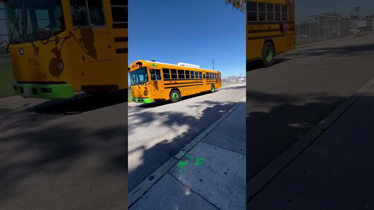 LAUSD&rsquo;s First New Electric School Bus #electric #electricbus #school #schoolbus #bus #buses #shuttle