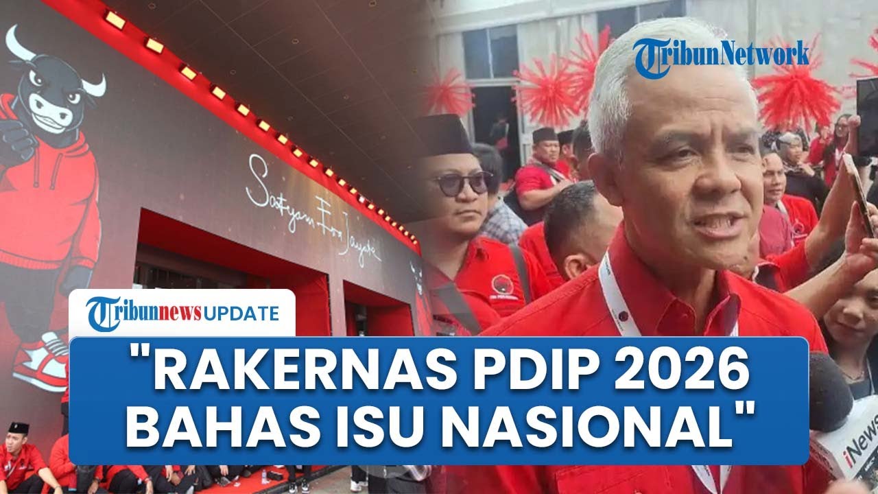 Ganjar Sebut Rakernas PDIP 2026 Bahas Isu Nasional: Kualitas Demokrasi hingga Sistem Pilkada