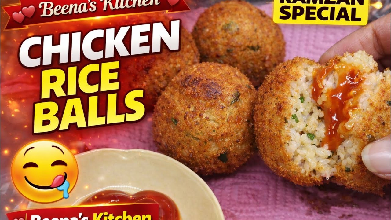 Crispy Chicken Rice Balls|Perfect &Easy Iftar Recipe|With Beena