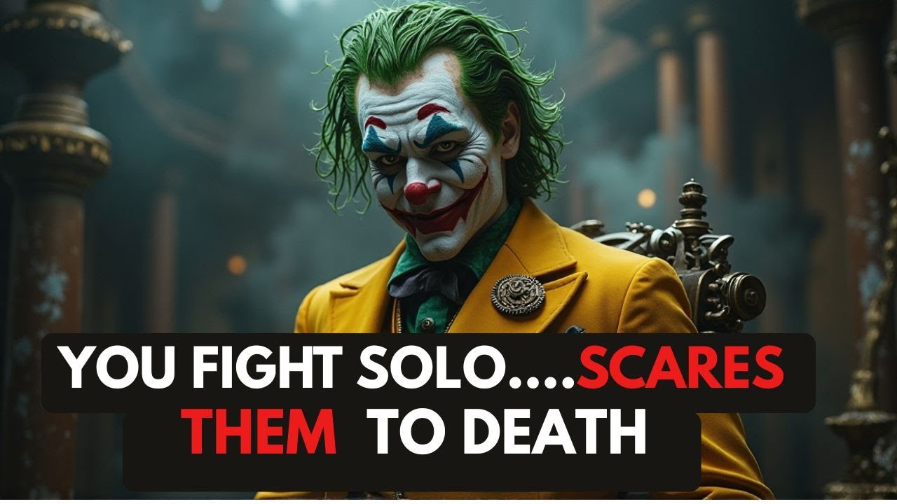 YOU FIGHT SOLO… IT SCARES THEM TO DEATH | Joker Motivation