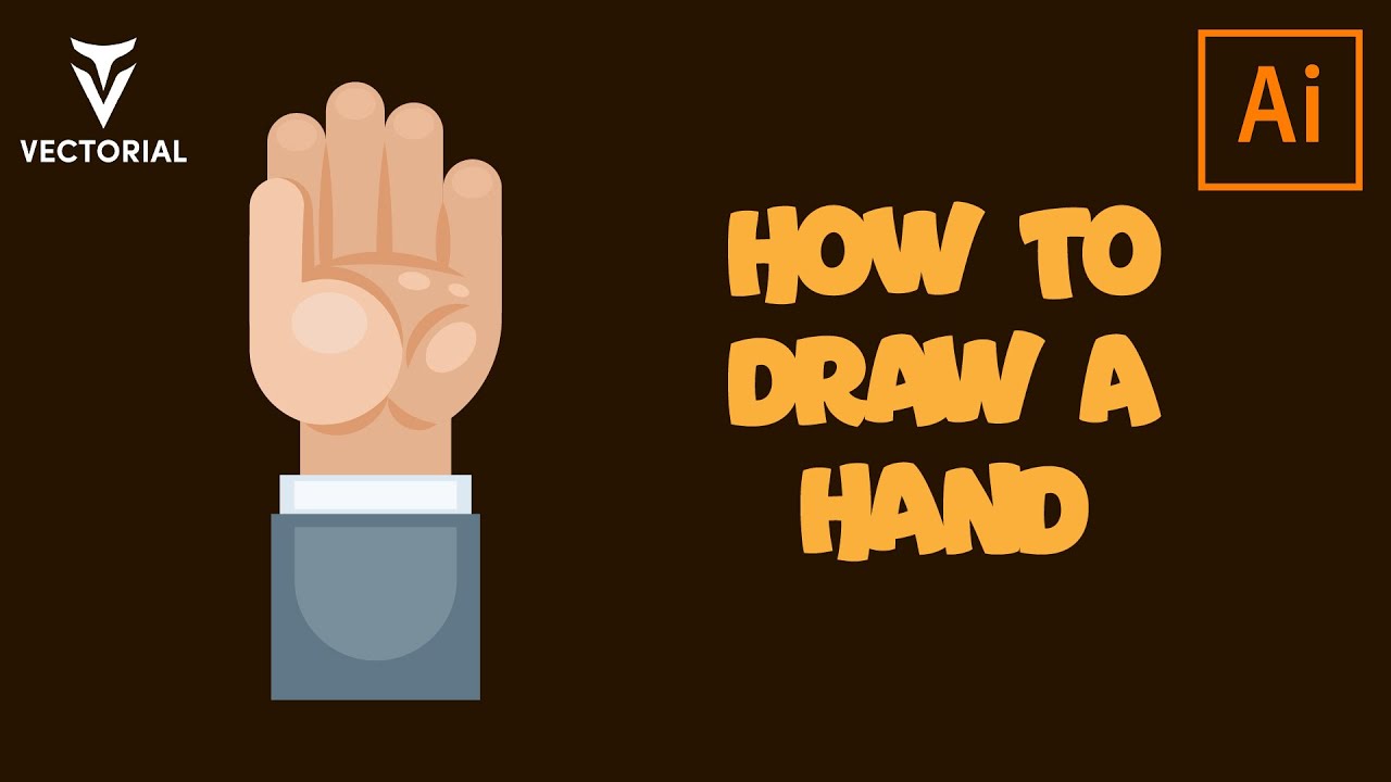 How to draw a Hand in Adobe Illustrator