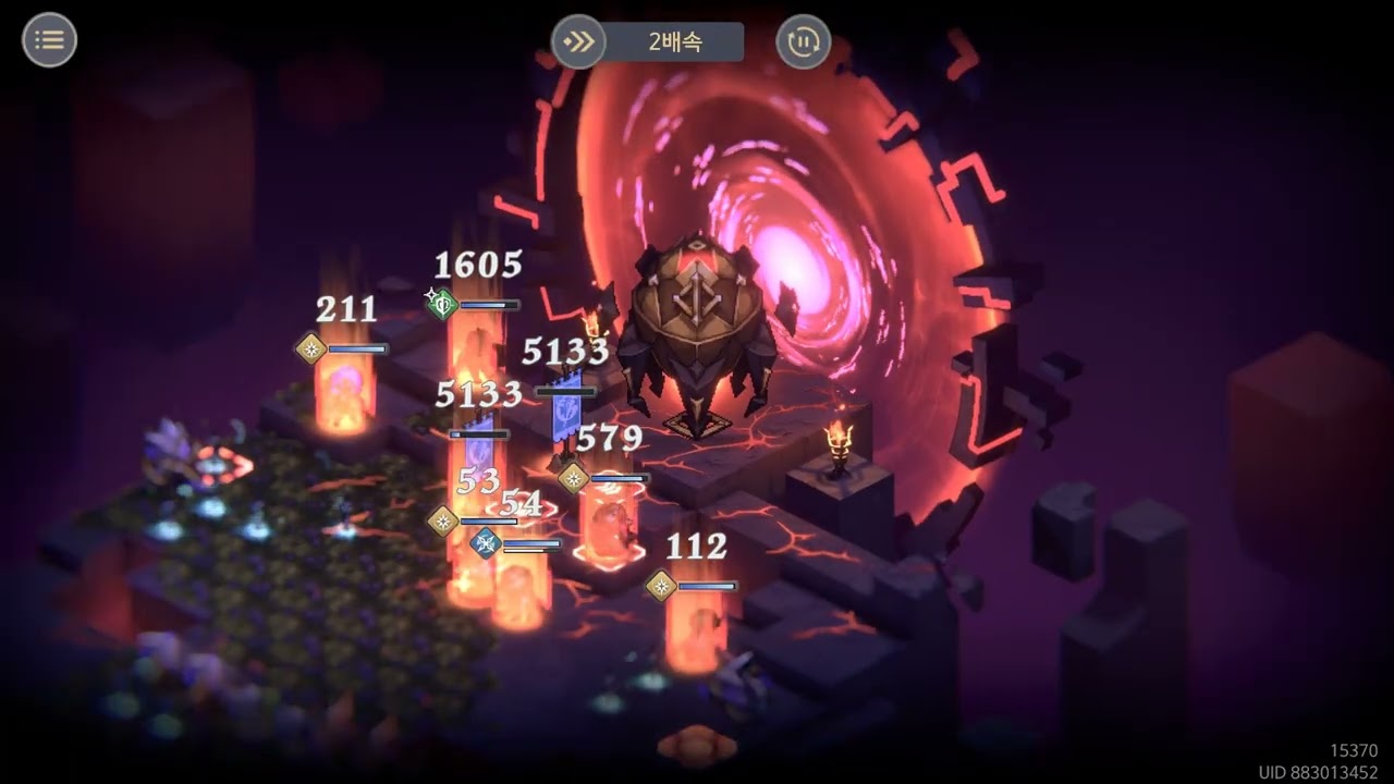 [소오콘][레이드 02회] 겹쳐진 항적 - 재앙의 본원 '교황' 《8,802,744》《로보타4／검난나5／이셀린드4／아가타5／이난나5》