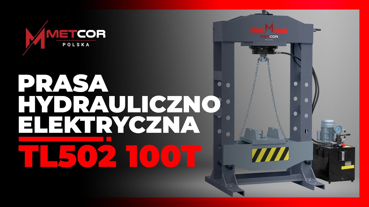 Prasa hydrauliczno-elektryczna 100 TON od Metcor Polska | #press #hydraulicpress