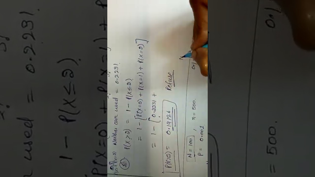 Questions based on Poisson Distribution