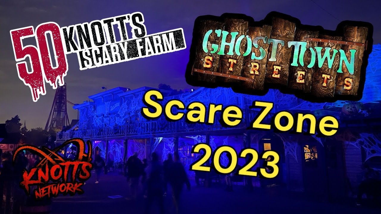 GHOST TOWN SCARE ZONE KNOTTS SCARY FARM 50th 2023