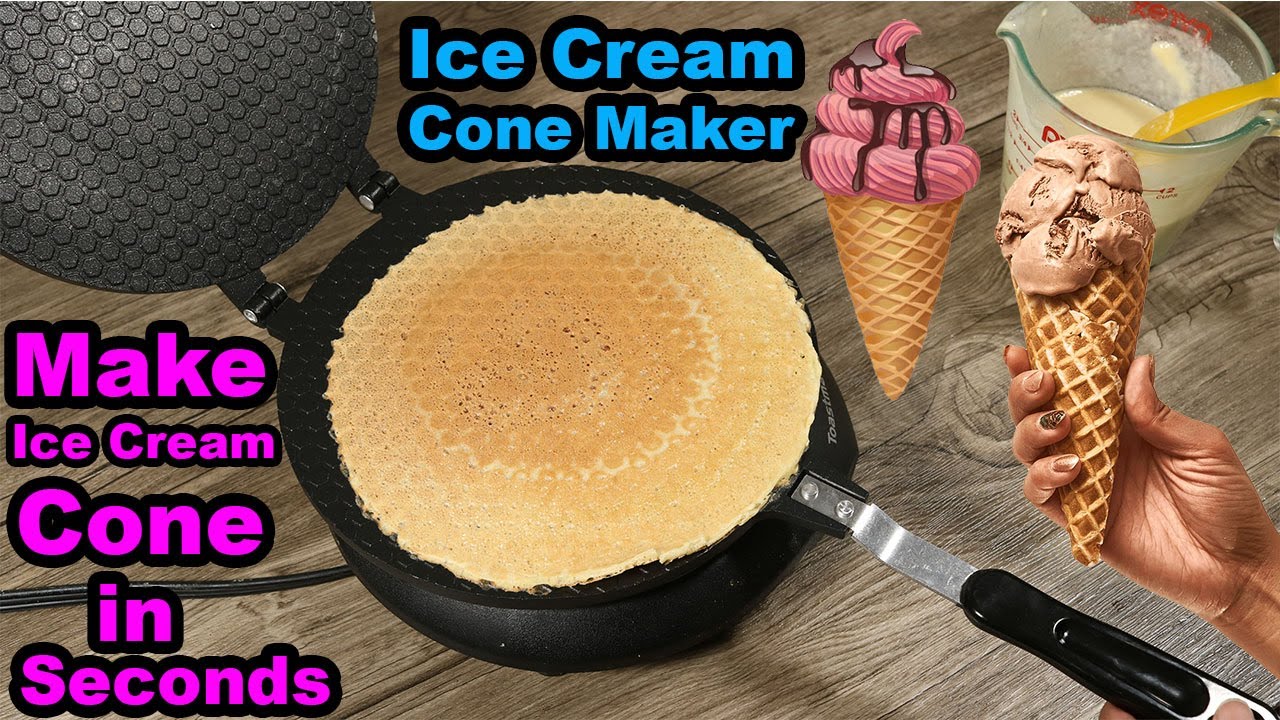 Dyna-Living Ice Cream Cone Maker - Make Yummy Ice Cream Cone Maker at Home in Seconds | Unbox Heaven