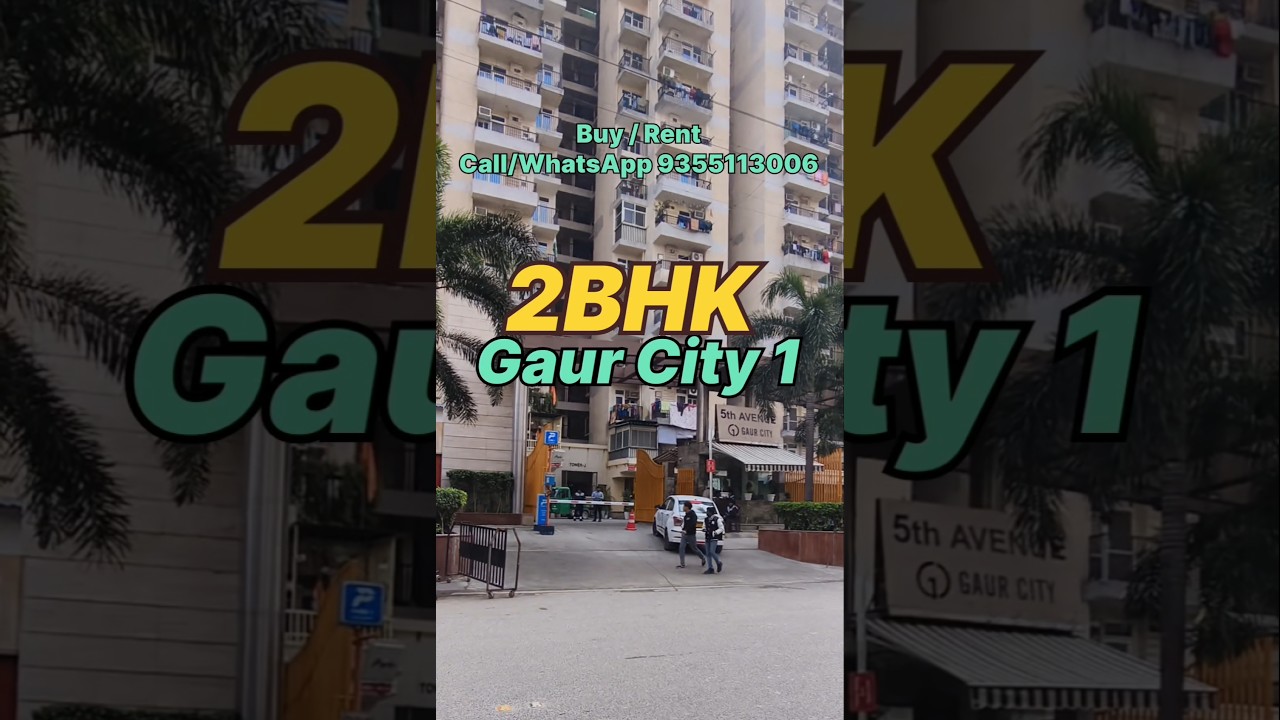2 BHK Gaur City | 5th Avenue Flats | Buy | Rent Flats Noida Extension | Greater Noida West Flats