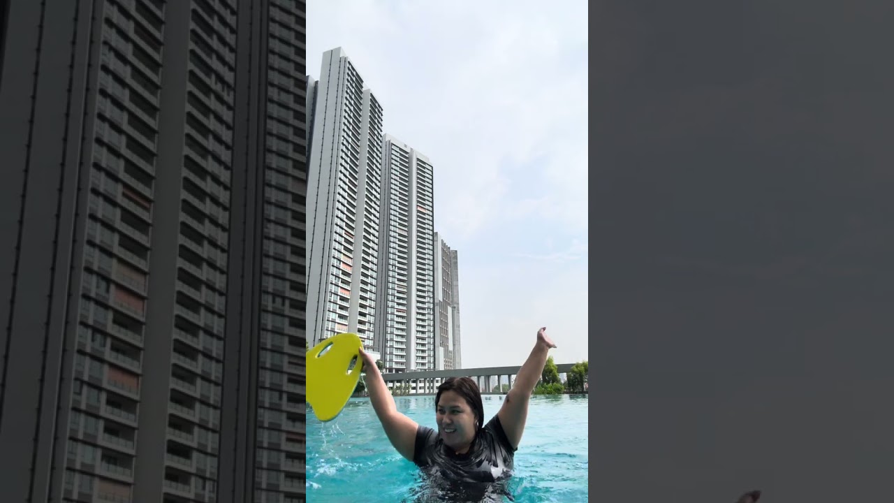 Веселое время в большом бассейне #22 | Видеоблог Мариан