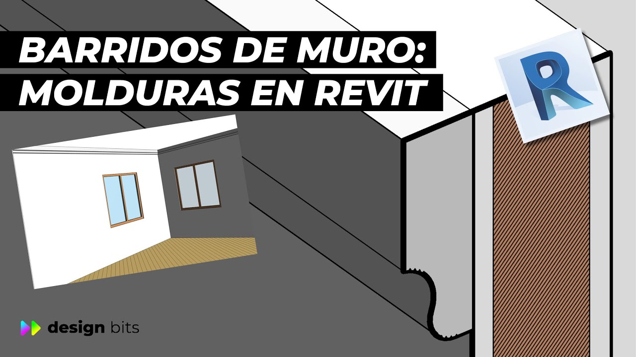 Molduras en Revit: Herramienta de BARRIDOS DE MURO para generar molduras en REVIT