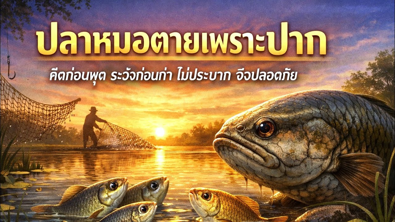 นิทาน ปลาหมอตายเพราะปาก 🌿🐠คิดก่อนพูดระวังก่อนทำ 