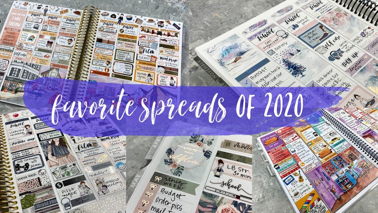 MY FAVORITE SPREADS OF 2020! | tattooed teacher plans