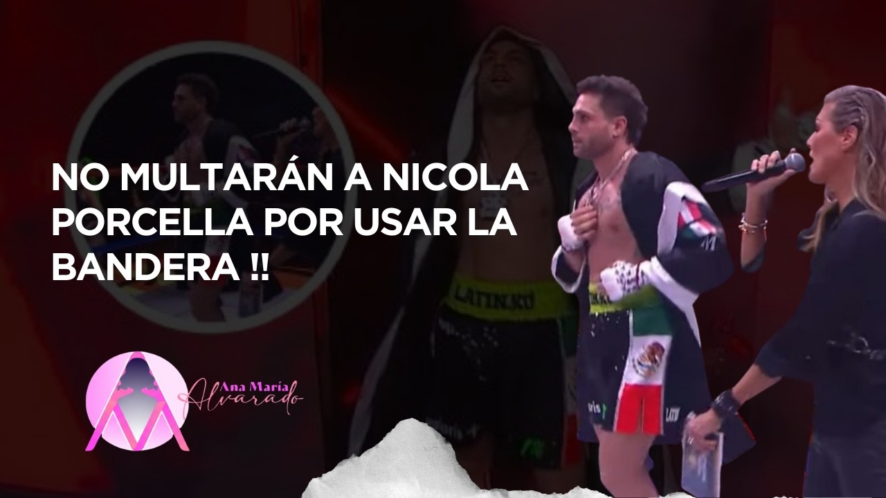 NO MULTARÁN A NICOLA PORCELLA POR USAR LA BANDERA !!