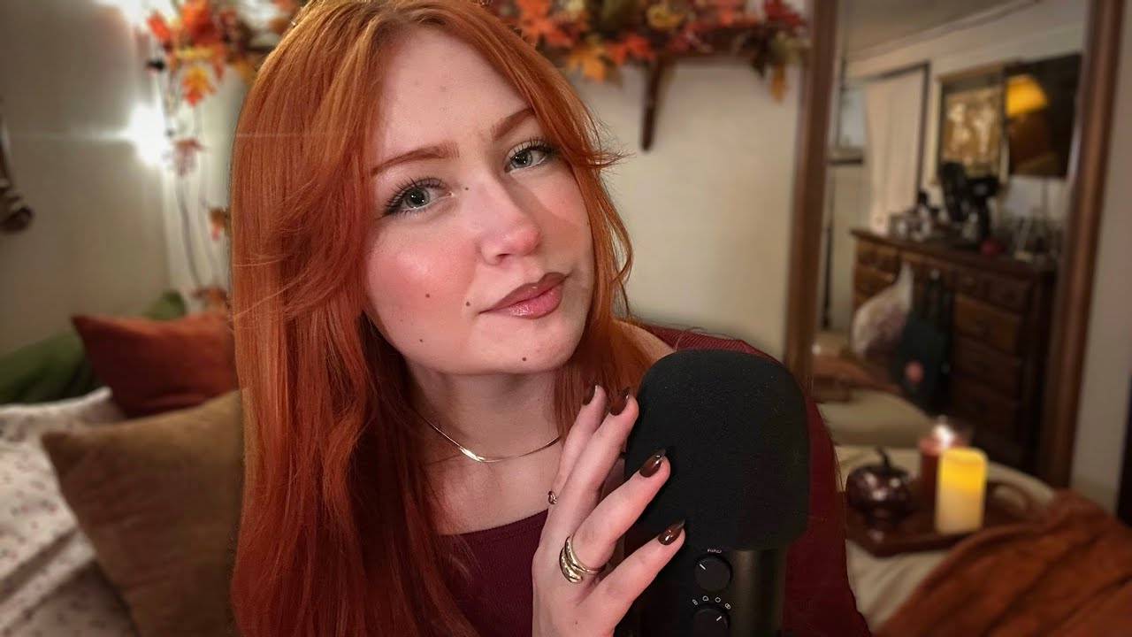 ASMR Close Whispers on a Cozy Autumn Night 🌙 (Fire Crackling, Pure Whispers)
