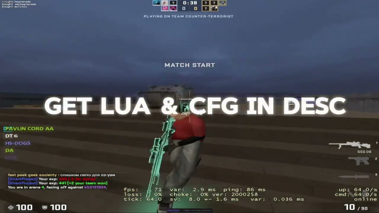 Hvh highlights | Fatality crack(csgo) | best cfg & lua | Pavloria.lua |ft.Fatality.win