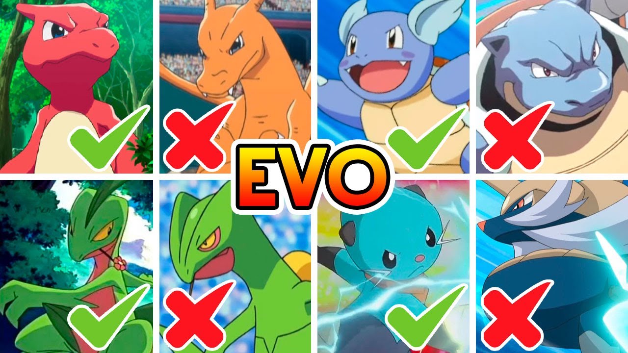 POKÉMON QUE EVOLUEM E FICAM FEIOS !!