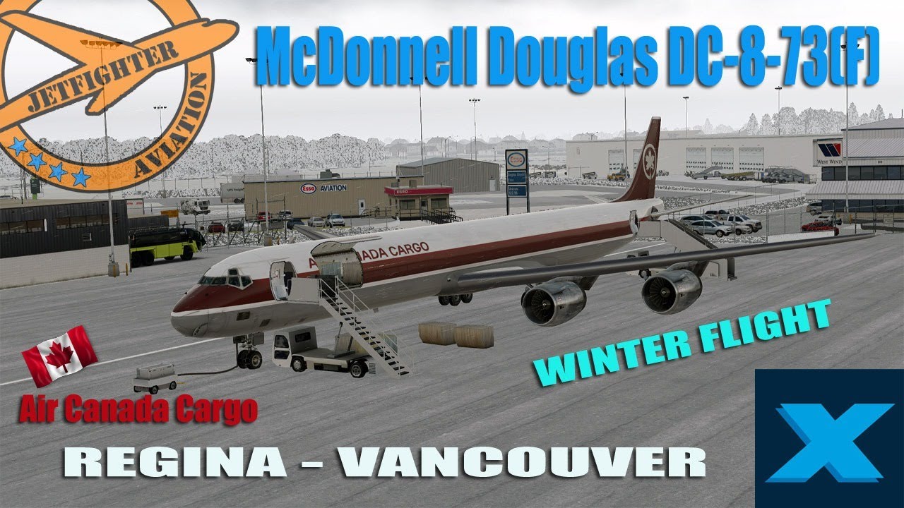 X PLANE 11 - McDonnell Douglas DC-8-73F - CANADA WINTER FLIGHT - VATSIM