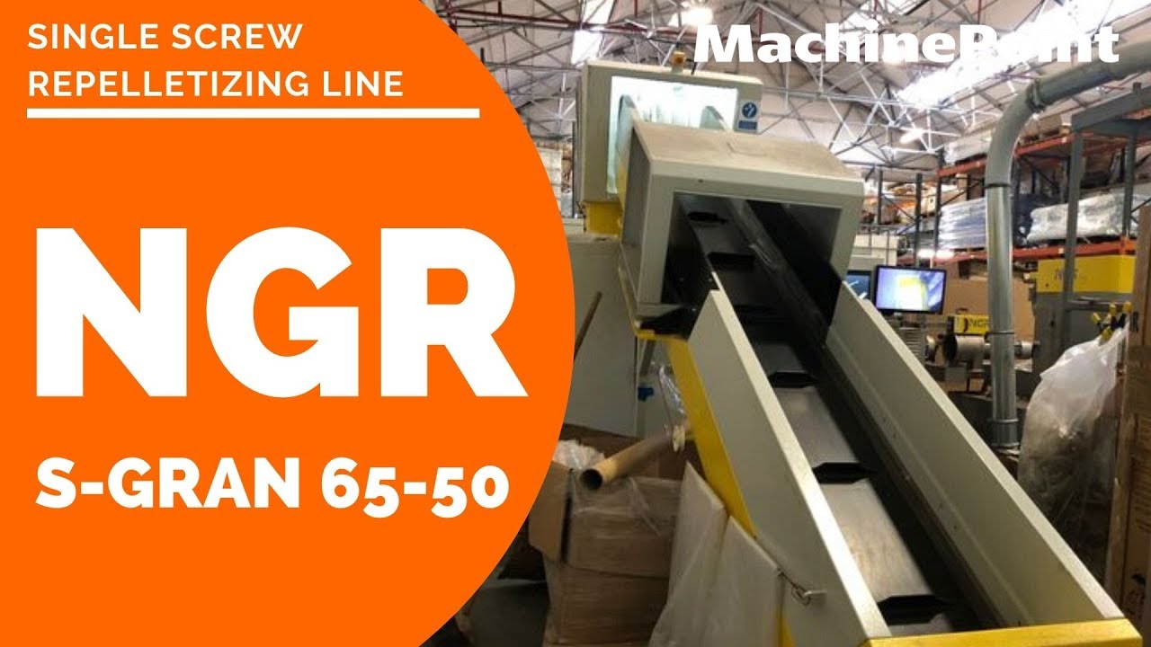 NGR S-Gran 65-50 Single screw repelletizing line | NGR Machines