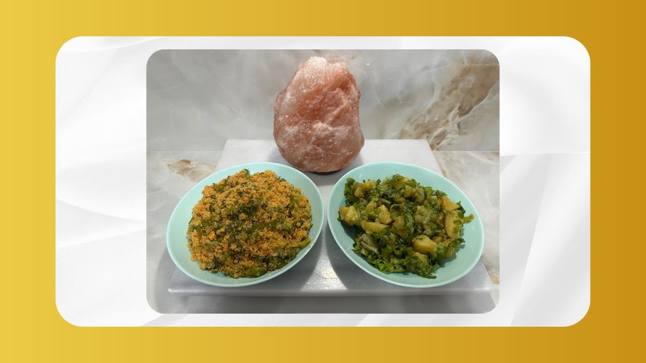 Kısır ve Patates Salatası Yaptım