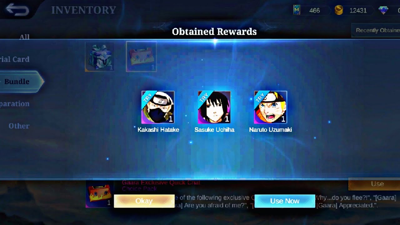 HOW TO GET 3 Free  NARUTO SKIN IN MLBB IT'S VERY EASY