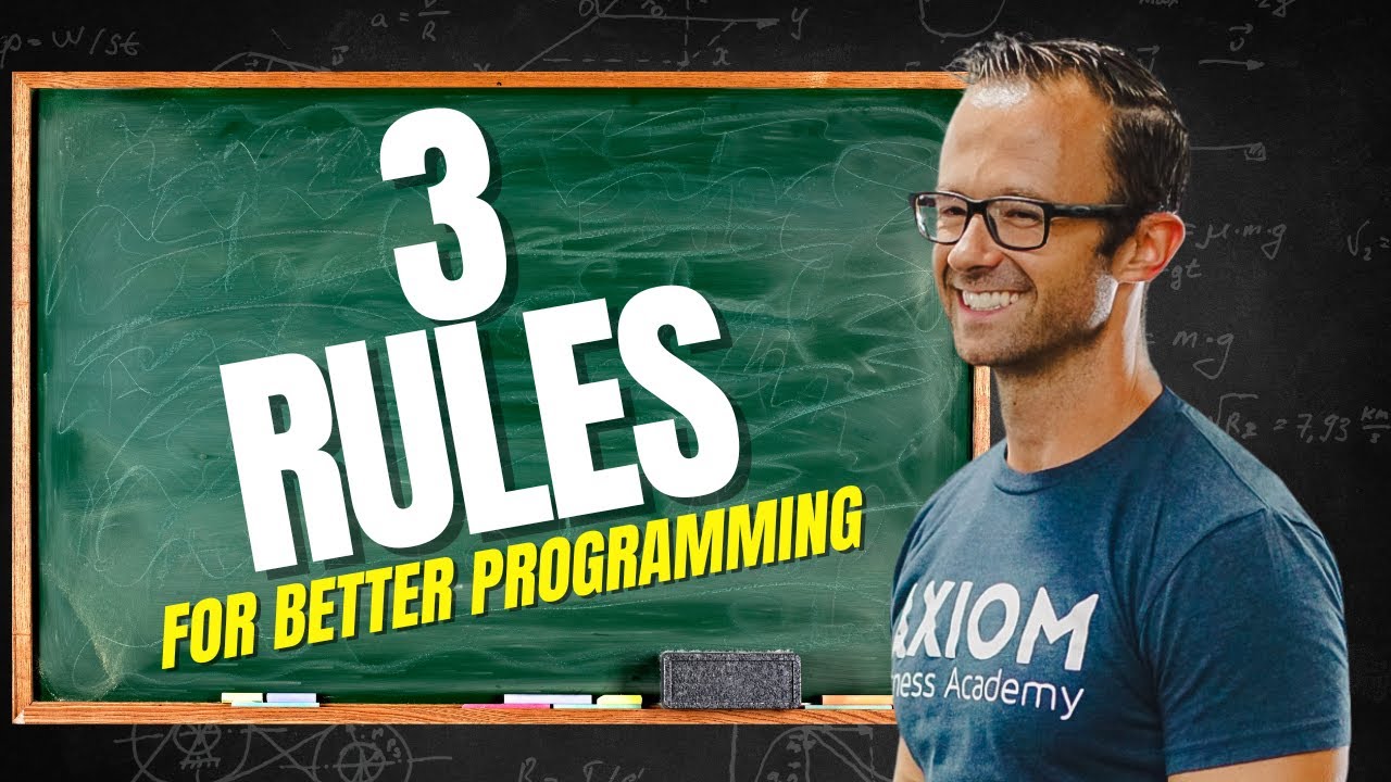 3 Rules For Better Client Programming || NASM-CPT Pro Tips