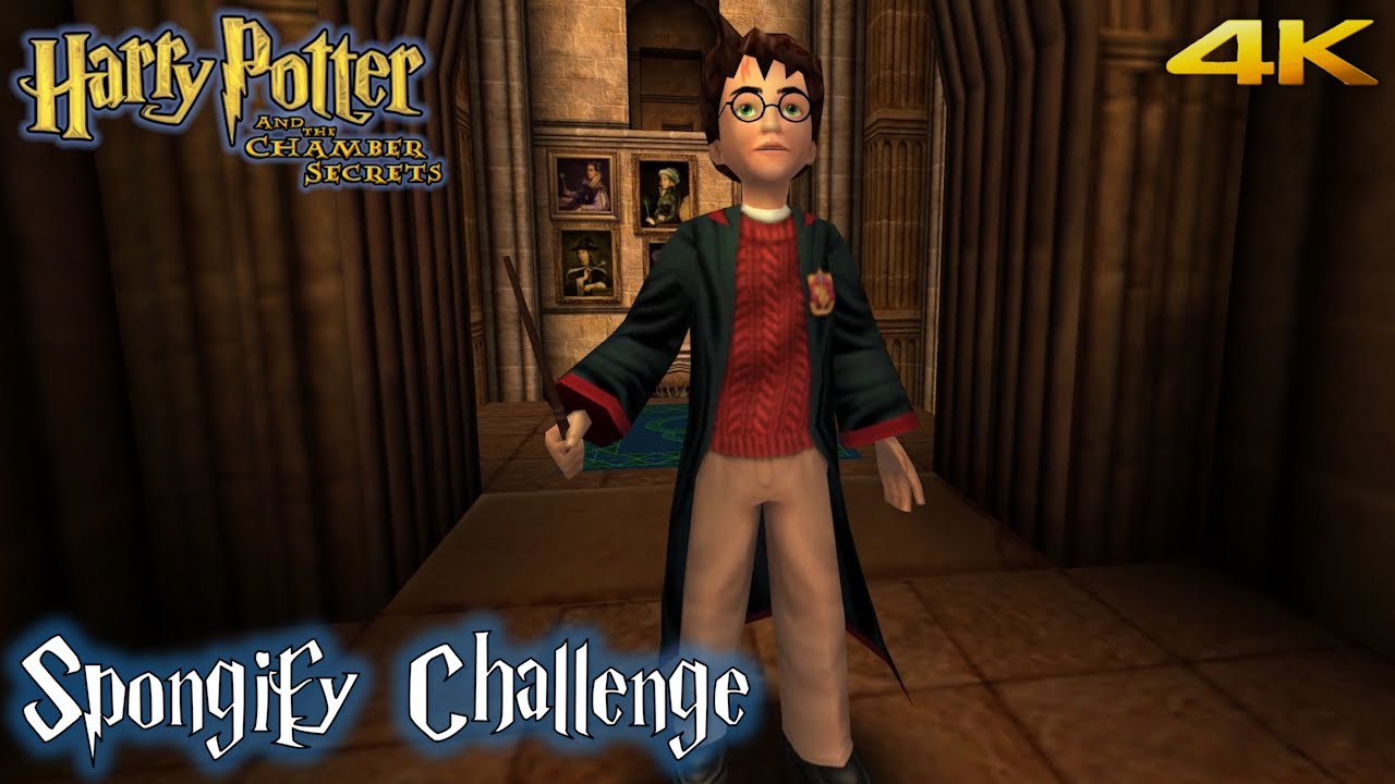 Harry Potter and the Chamber of Secrets PC Extended 'Spongify Challenge' Walkthrough (4K)