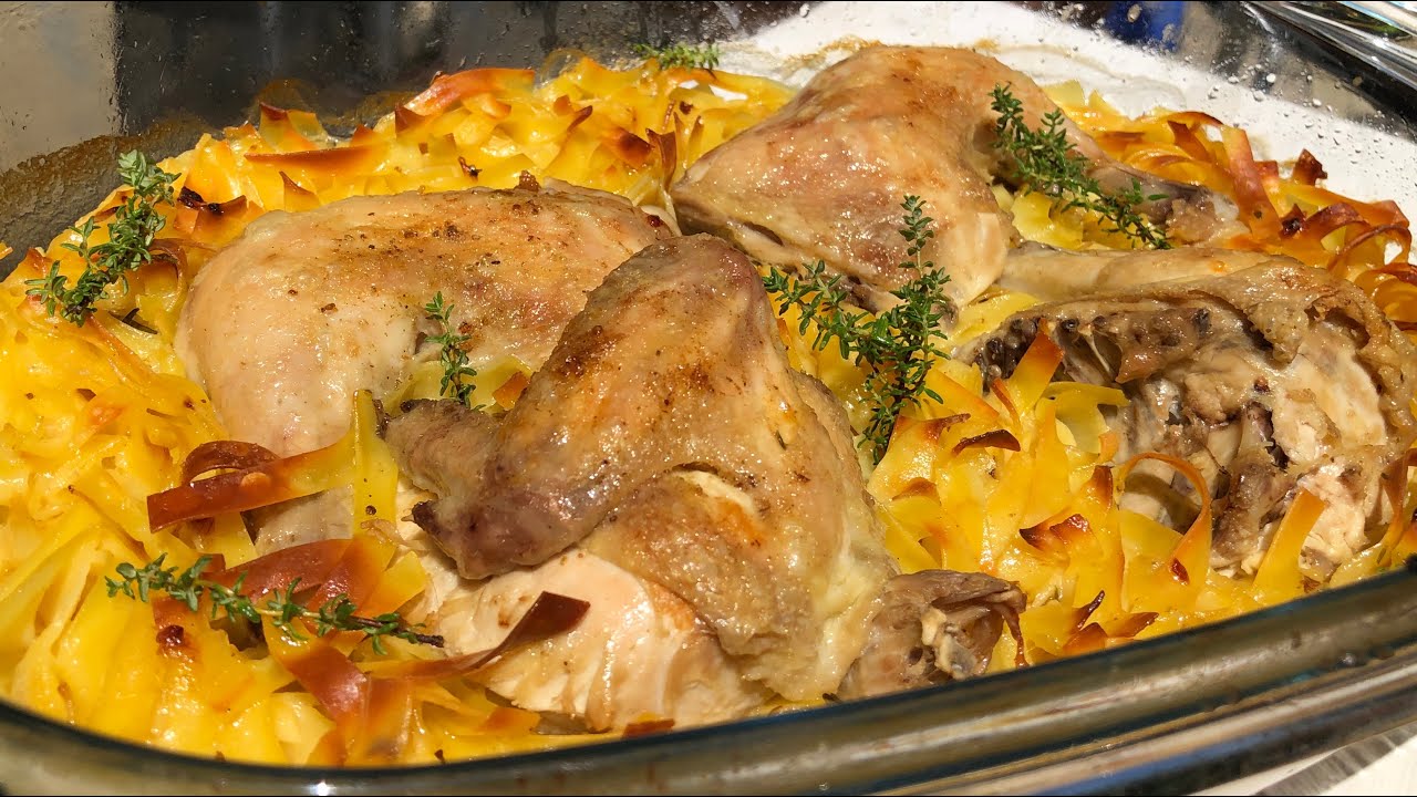 Jufka me pule ne furre - Jufka with chicken 🍗