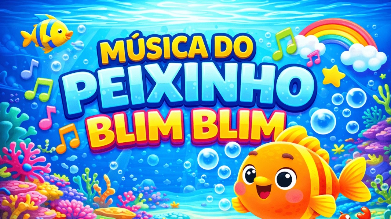 Peixinho Blim Blim 🐟 | Música Infantil Divertida + Dança do Peixe | Cantinho das Canções