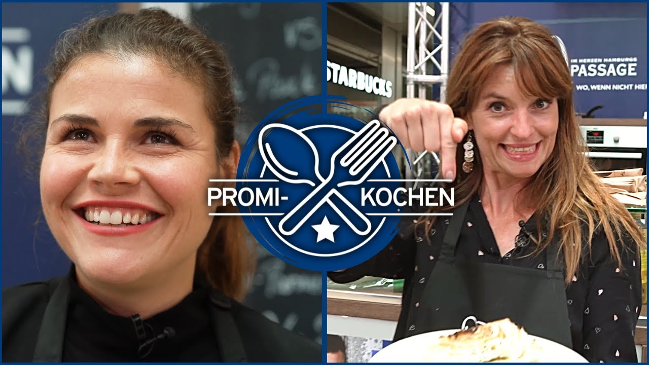 Promikochen mit Ina Paule Klink und Katharina Wackernagel in der Europa Passage Hamburg