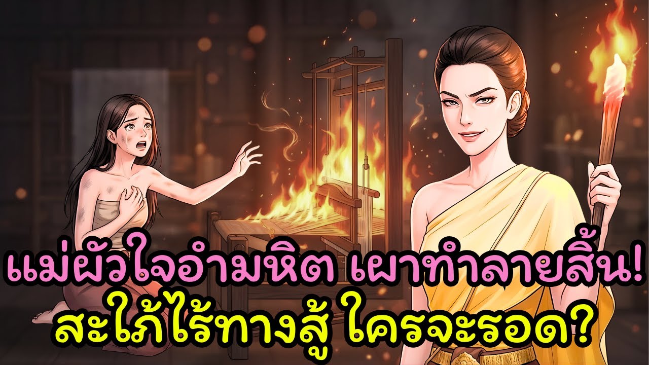 [แม่ผัวลูกสะใภ้] ใจอำมหิต! เผากี่ทอผ้าทิ้ง หวังทำลายชีวิตลูกสะใภ้