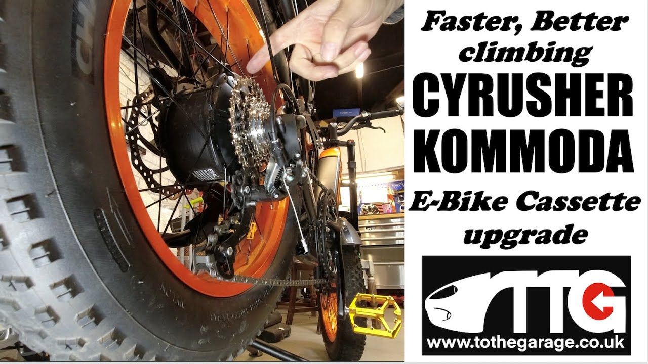 Changing my Cyrusher Kommoda E-Bike's Gear ratios. Faster and Steeper! #ebike #cyrusher