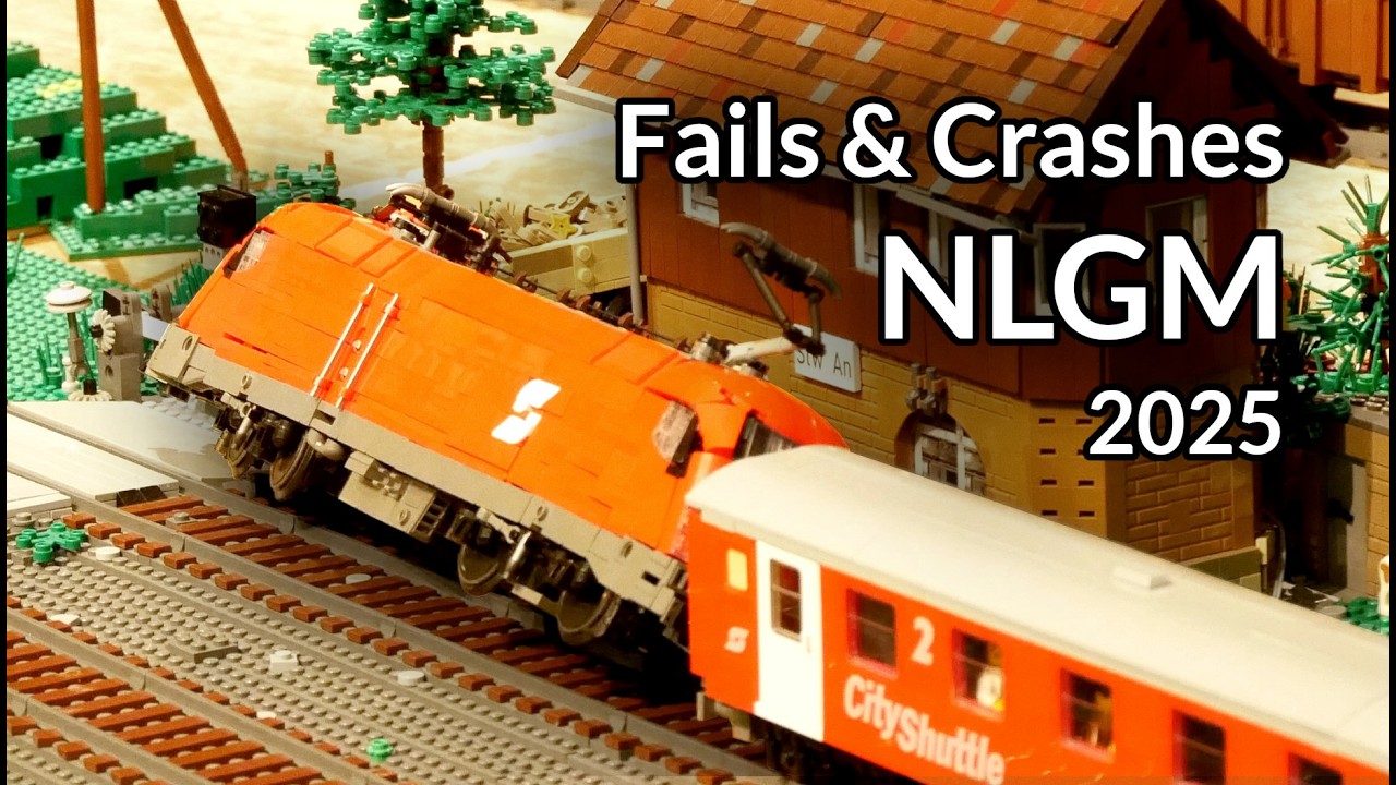 LEGO® train crashes, derailments & other fails @ NLGM 2025
