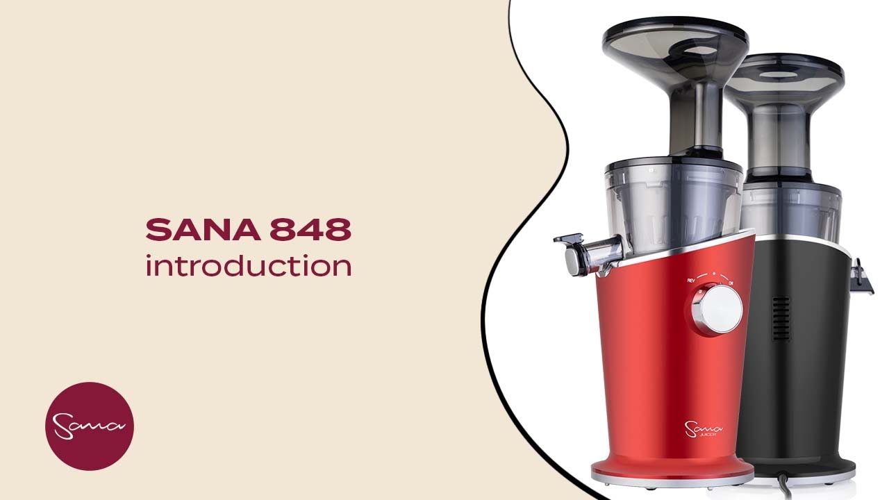 Sana 848 juicer with vacuum storage