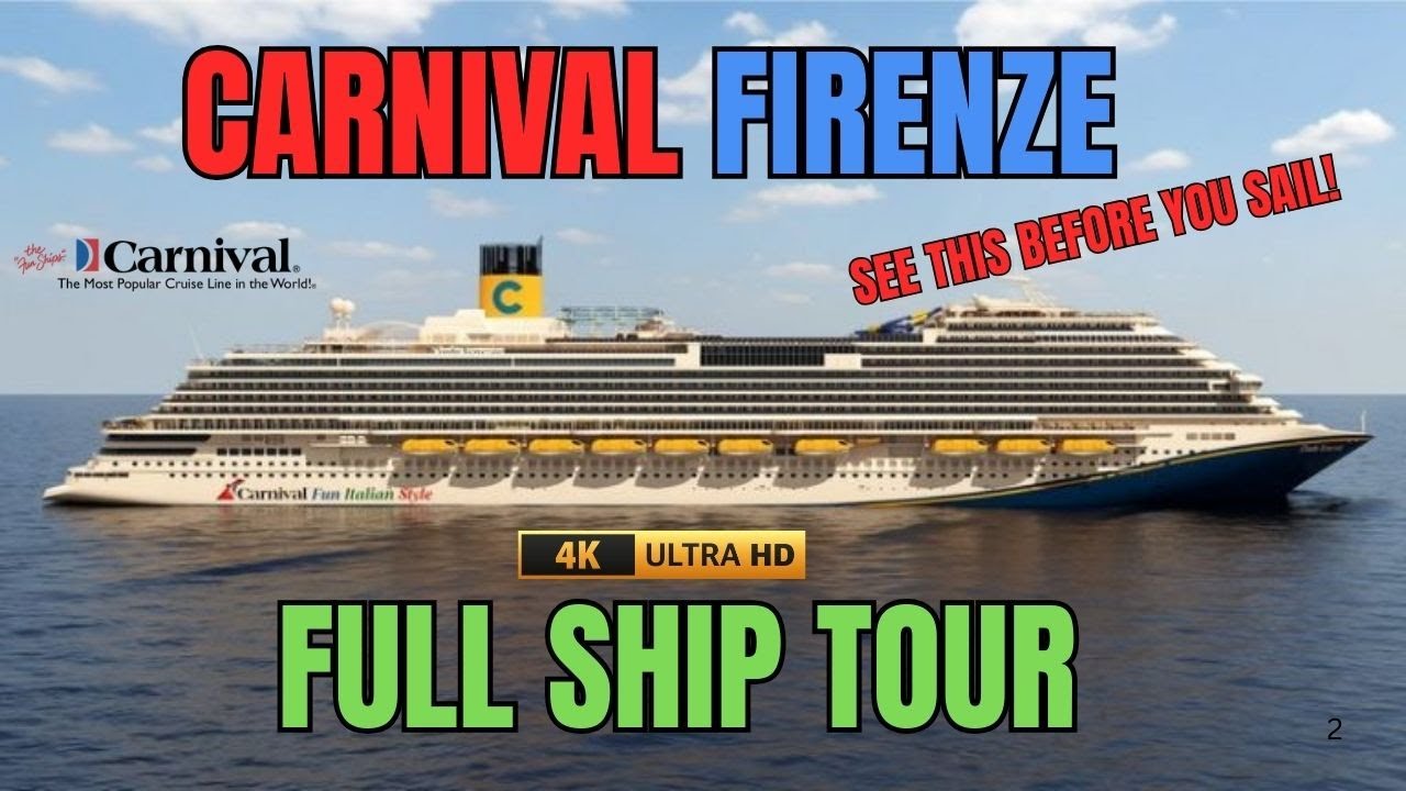 Carnival Firenze Ship Tour: Explore Staterooms, Dining & Amenities!