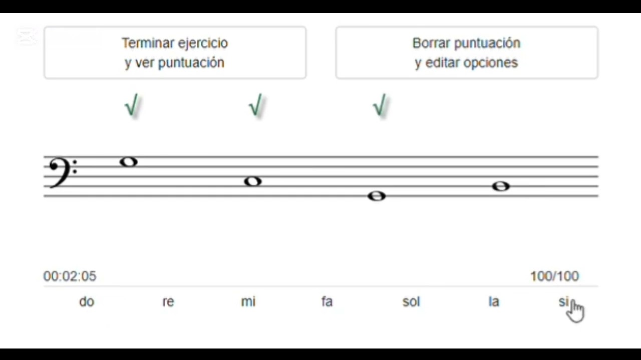 Mejora tu Lectura de partitura clave de fa 
